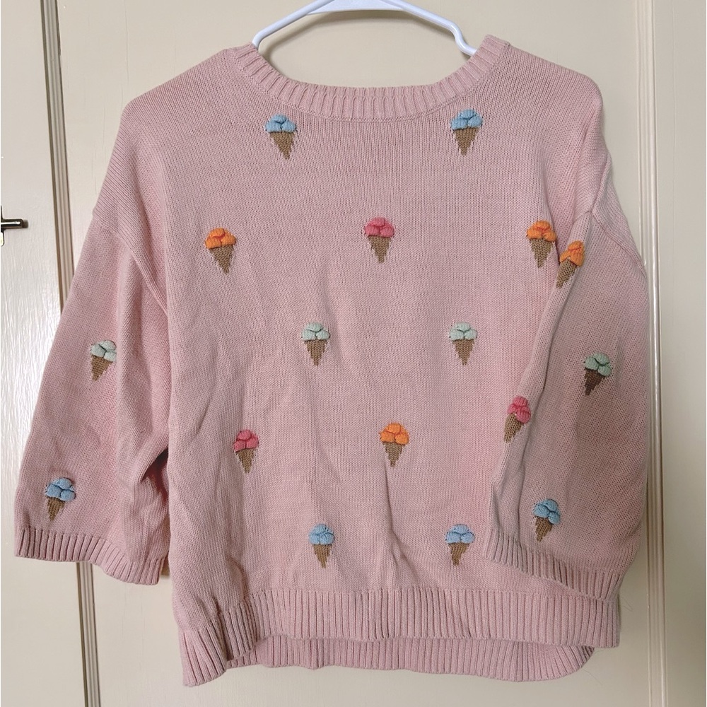 LOFT Pink Ice Cream Sweater